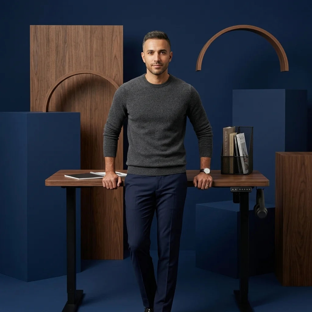 Most desks keep you stuck, our electric Standing Desk moves with you, so your mind can move further