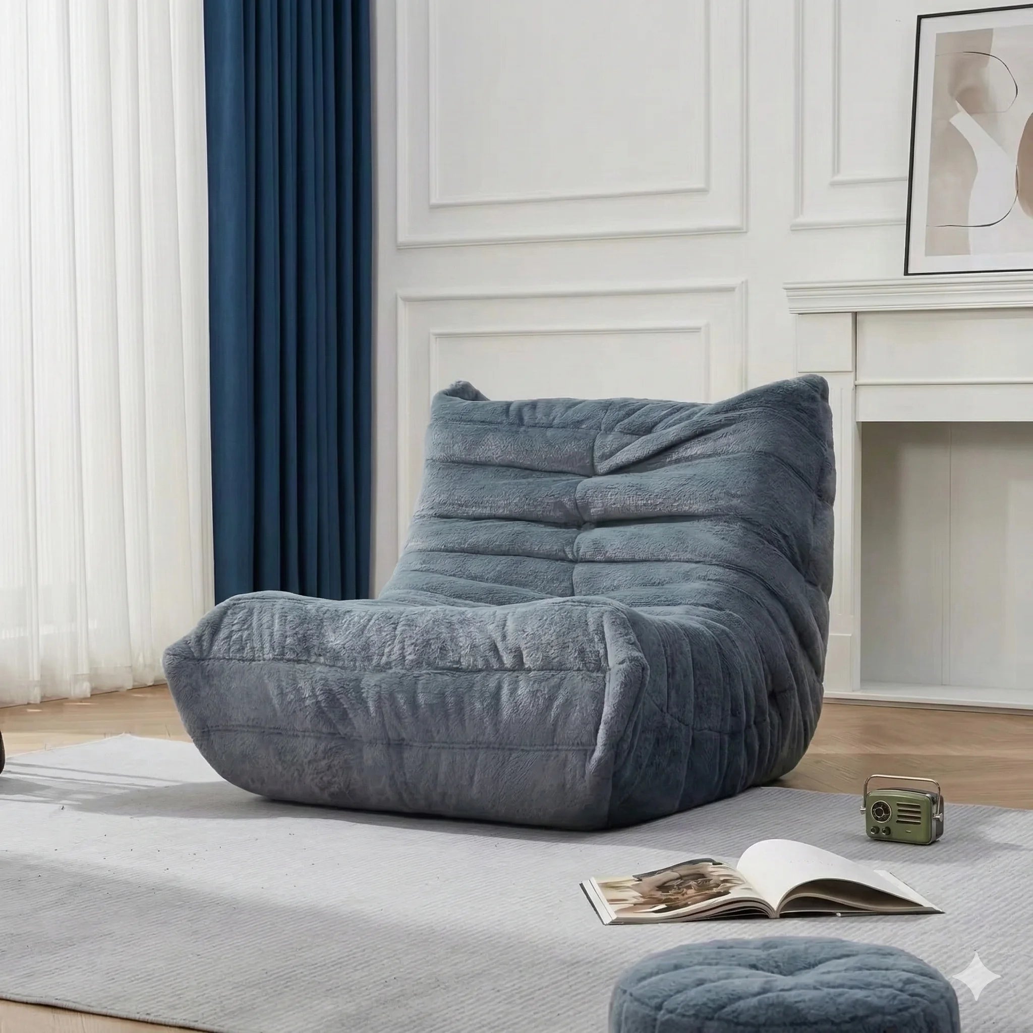 The Haven Tufted Bean Bag Lounge Chair